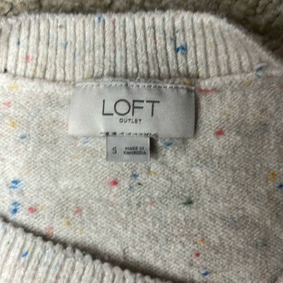 Cream and confetti tunic - Loft Outlet. Size small. - Picture 3 of 4